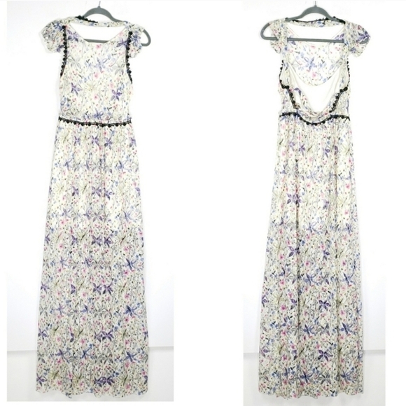 Free Peopl Spring Garden Combo cherry blossom maxi dress New with tag sz6 - Picture 11 of 11